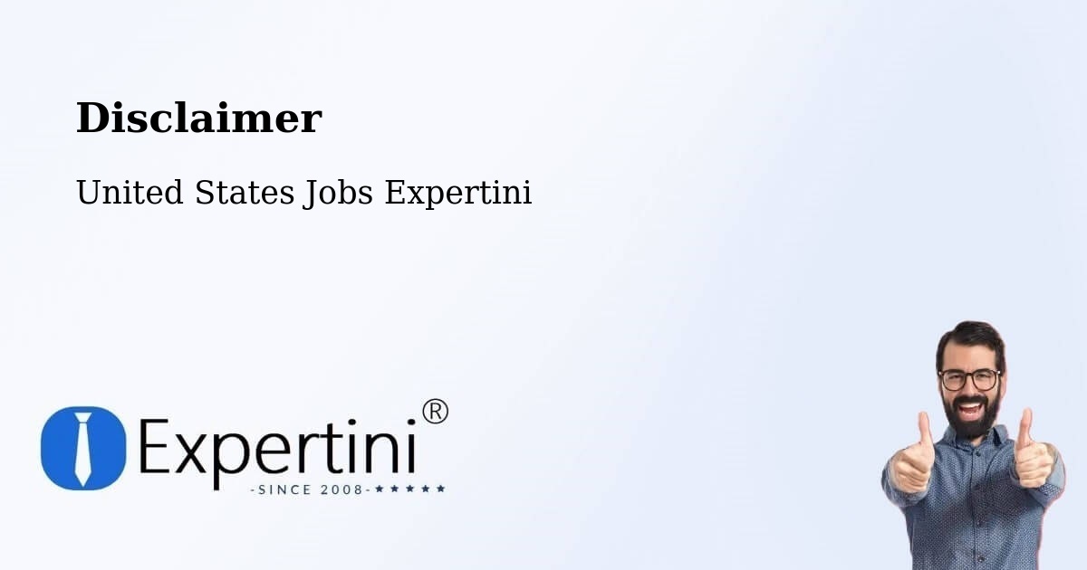 Disclaimer – Westerville - United States Jobs Expertini