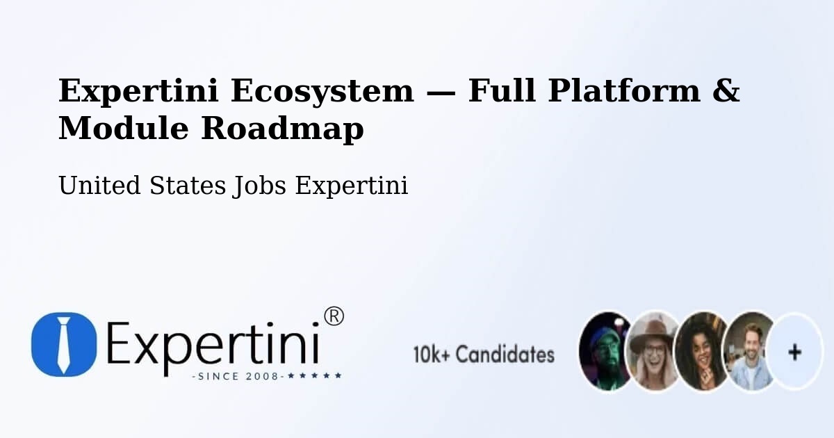 Expertini Ecosystem — Full Platform & Module Roadmap – Westerville